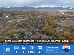 12185 West 75th Lane in Arvada CO 80005 : Semi-Custom Two-Story Advocate Home in The Ridge at Harvest Lane